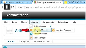 Thiết kế web Athena với mã nguồn mở Joomla