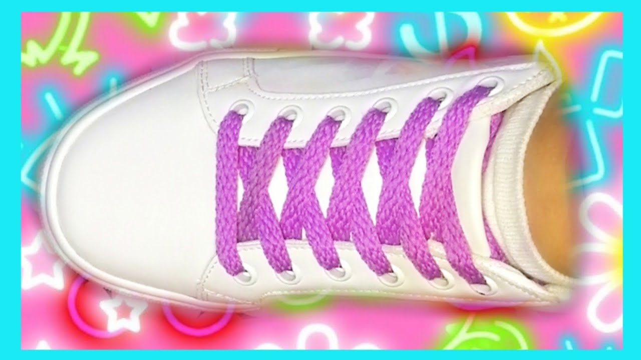 Cómo atar los cordones de los zapatos de dos colores #shoelaces 