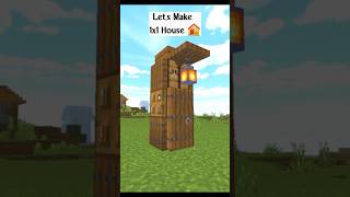 Minecraft 1x1 House 🏠#minecraftideas #minecraftshorts