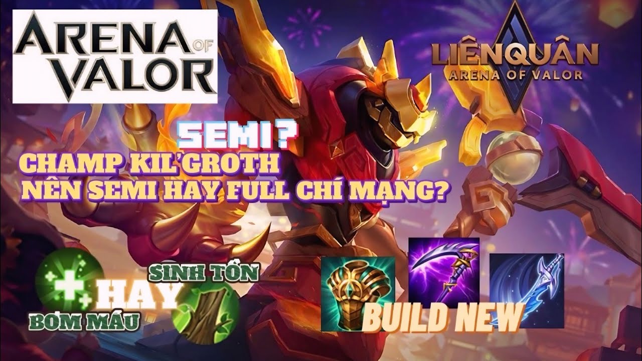 KIL’GROTH | KIL’GROTH BUILD ĐỒ SEMI TRÂU BÒ, SIÊU HỒI PHỤC VỚI PHÙ HIỆU BƠM MÁU VÀ GIÁP GAIA