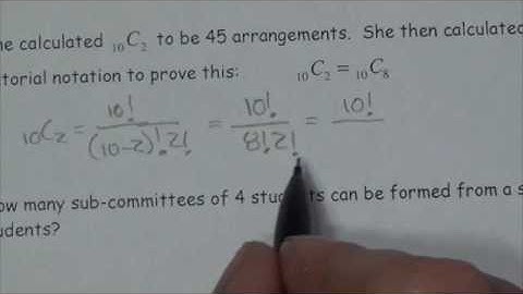 Combinations - Lesson
