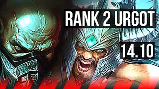 URGOT vs TRYNDAMERE (TOP) | Rank 2 Urgot, 6 solo kills | KR Challenger | 14.10