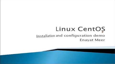 RedHat Linux CentOS Installation & Configuration