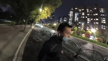 GoPro Max tiny planet Reframed Night  Run with time warp