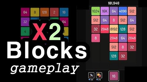 X2 Blocks merge puzzle 2048 game how to play