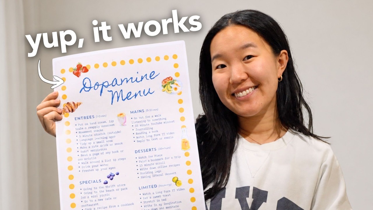 I made a Dopamine Menu to RESET my Brain — Transcript