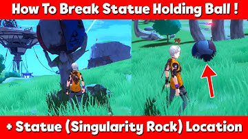 How To Break Statue Holding Ball (Singularity Rock) In Tower of Fantasy!