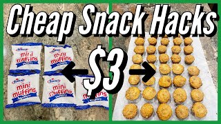 How to SAVE MONEY on FOOD, SNACKS // CHEAP & EASY SNACK TIPS on a BUDGET