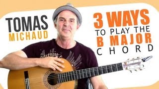 Video thumbnail of "3 Easy(iest) B Chord Guitar Finger Position - Beginning Guitar"