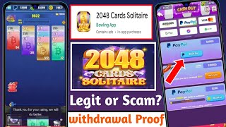 2048 Cards Solitaire App Legit Or Scam | 2048 Cards Solitaire New Earning App | Earn Money Online screenshot 2