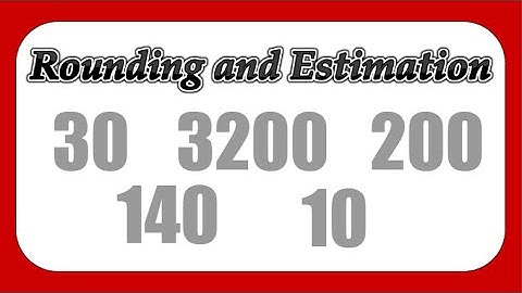 Rounding and Estimation