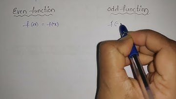 Periodic and Even odd functions | Fourier series |