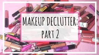 Makeup Declutter PART 2 - Lipstick, Glosses, Scrubs, Balms & More | Paige Koren