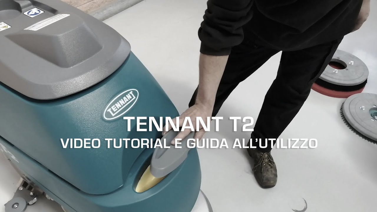 ISC Group  Video tutorial e guida all'utilizzo della lavapavimenti uomo a  terra Tennant T2 