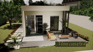 Plano de Casa 5X4 | Tiny House | Mini Casa | 5X4 House Small House Design Idea