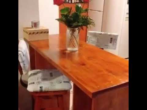 COMBO BARRA de COCINA DESAYUNADORA MAS DOS BANQUETAS - YouTube