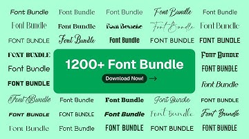 Stylish Fonts Free Download || English, Bengali, Arabic Fonts Collection || 1200+ Fonts Bundle