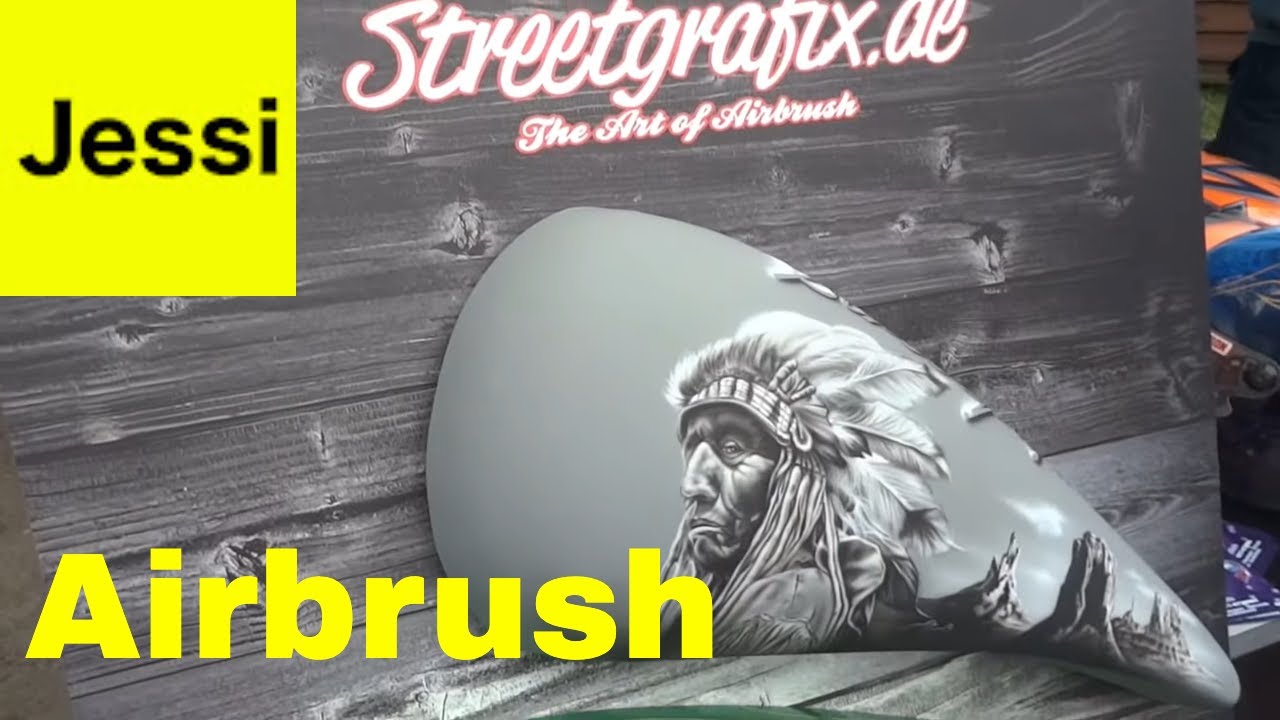 Custom Airbrush  Motorcycles Tank Designs  YouTube