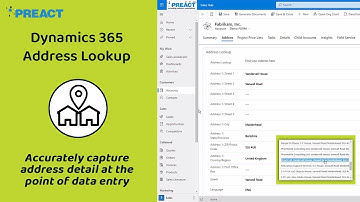 Microsoft Dynamics 365 Address Lookup Solution