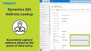Microsoft Dynamics 365 Address Lookup Solution