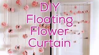 DIY Floating Flower Curtain
