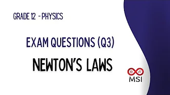 Grade 12 | PHYSICS | Newton's Laws | Question 3