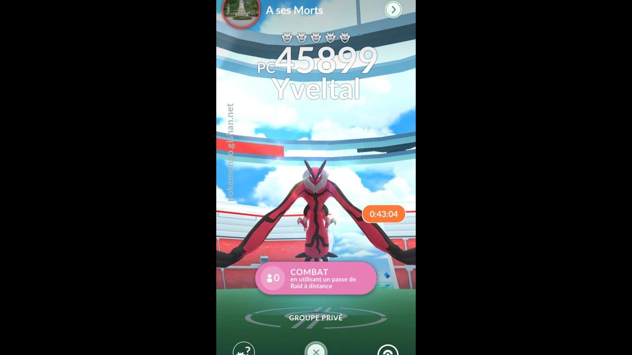 Pokémon GO YVELTAL Raid Invites😍😍😍 Omg Hurry Up! 