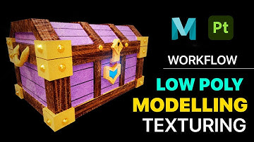 Modelling And Texturing a Chest Box | Low Poly | Maya | Substance Painter