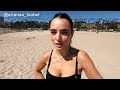 Bikini Girls Squat Workout on Beach!!