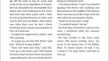 To Kill a Mockingbird - Chapter 4