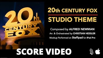 20th Century Fox Theme Score Video on Staffpad (Alfred Newman)