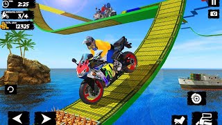Mega Ramp Bike Stunt Race 3D_ Extrem motorbike stunt race_ Android Gameplay screenshot 3