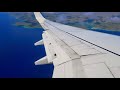 Beautiful !! Landing in Curacao Hato International Airport CUR