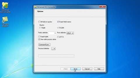 XLS to CSV Conversion