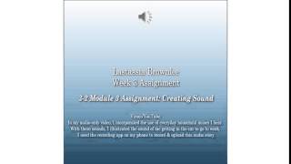 3-2 Module 3 Assignment: Creating Sound