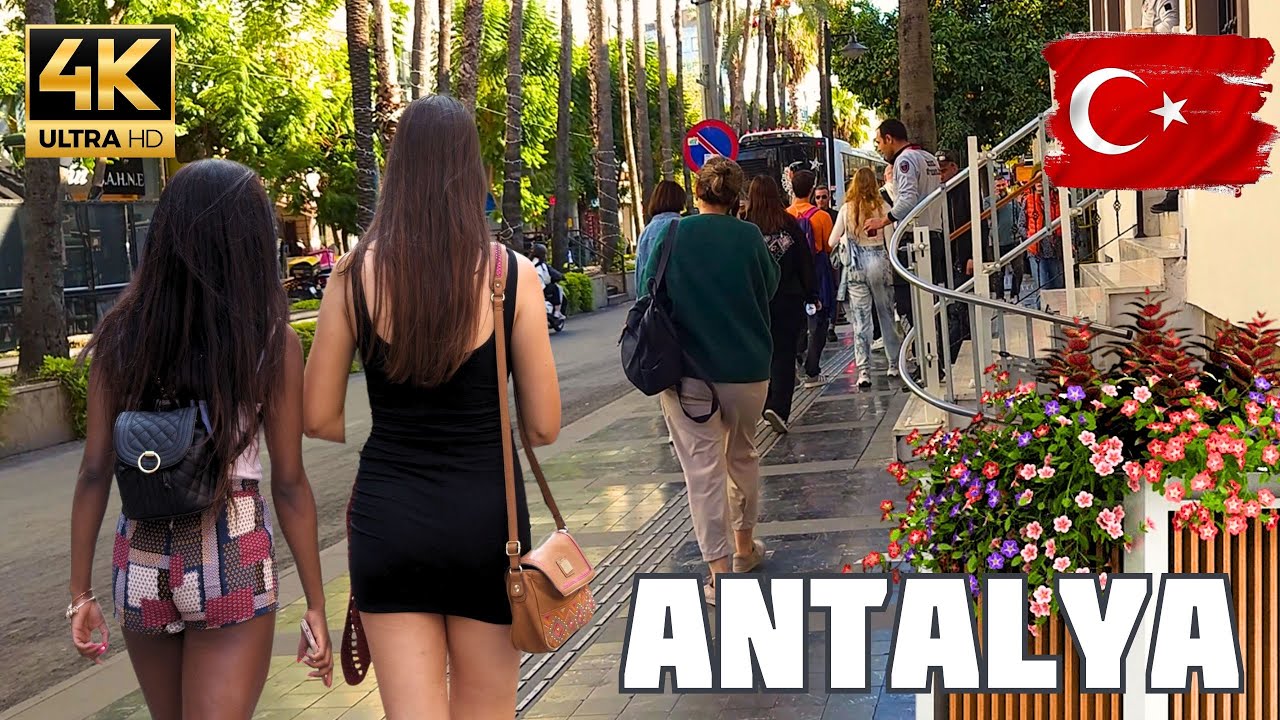 ANTALYA TURKEY 2023 CITY CENTER | WALKING TOUR | 4K UHD 60FPS