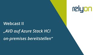 Azure Virtual Desktop auf Azure Stack HCI on-premises bereitstellen