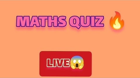 SOLVE THE MATHS PUZZLE ☀️LIVE- Things only the smartest can do