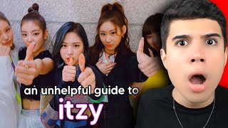 FIRST TIME Reacting To An Unhelpful Guide To ITZY