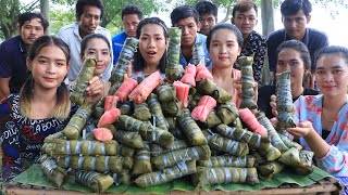 How to cook banana sticky rice recipe in my family  Amazing cooking