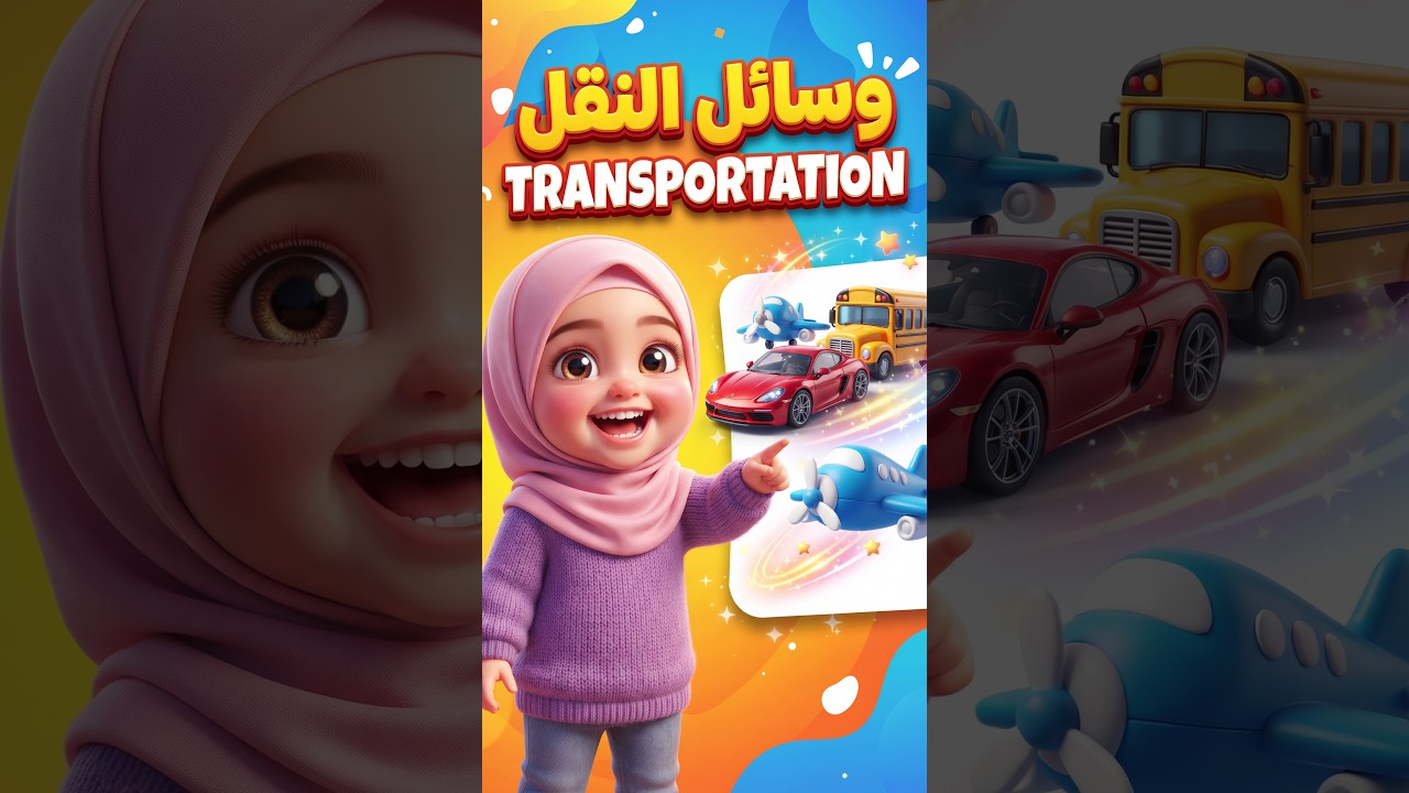 Learn Arabic for beginners Vehicles Car, Bus, Airplane