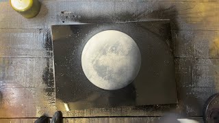 How to Paint Moon Easy | How to Video | Start Spray Paint