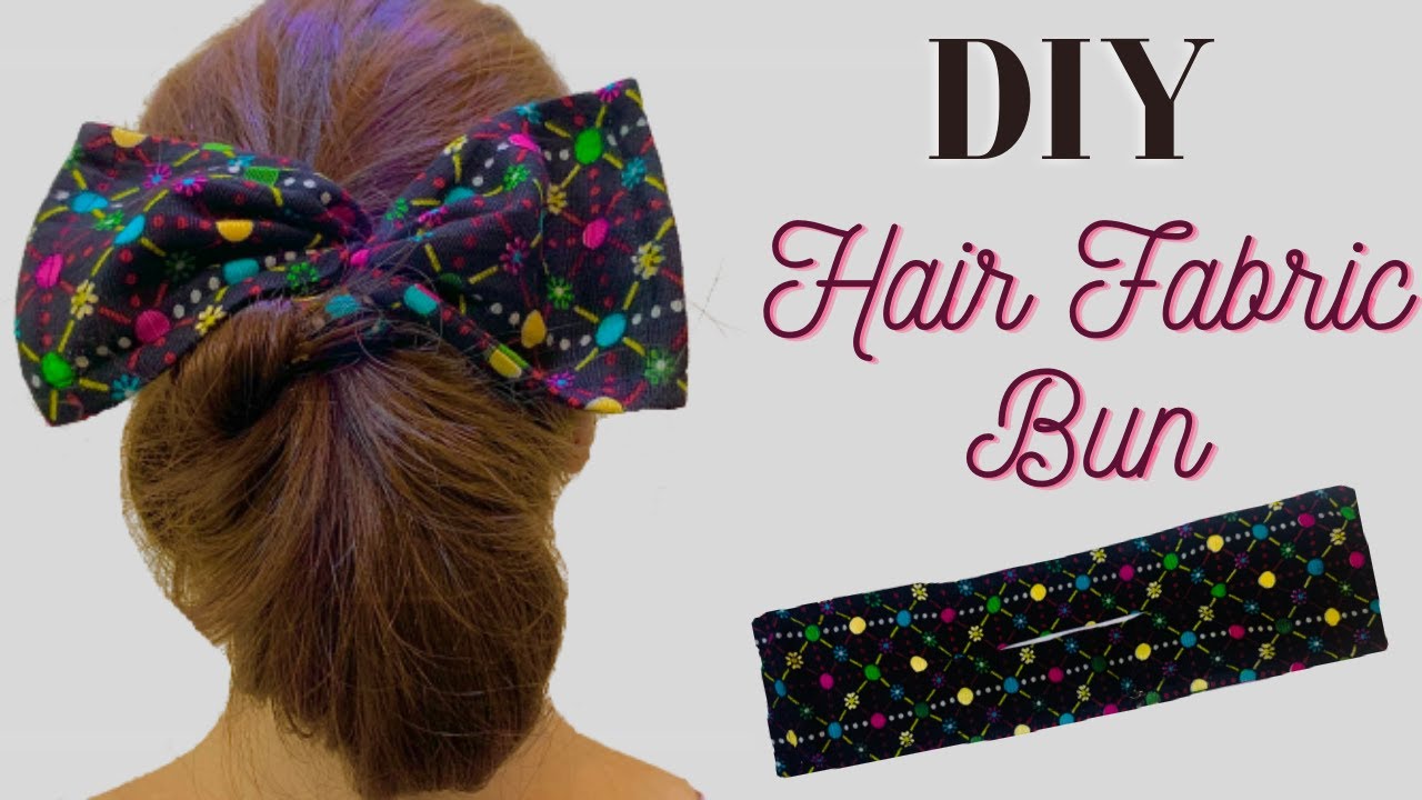 How to Make DIY Fabric Hair Bun Stitch with Noreen YouTube