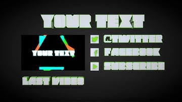 Template #49 - 3D Intro + Outro Cinema 4D