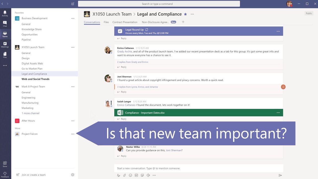 Organize your teams list in Microsoft Teams