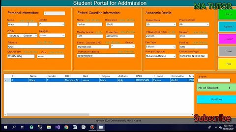 student management system in C#