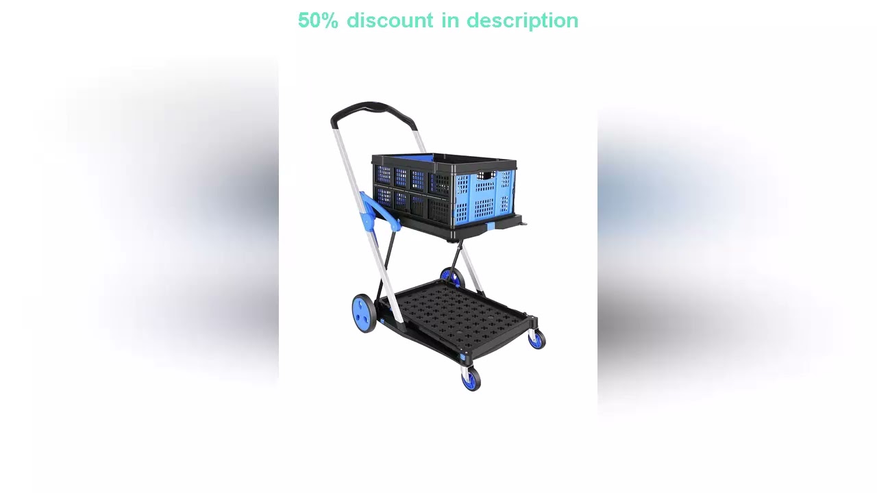 Best product reviews : Collapsible Utility Cart,Multi Use Functional Shopping Carts With Stor