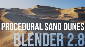 Creating Procedural Sand Dunes with Blender 2.8 - Tutorial Course Trailer