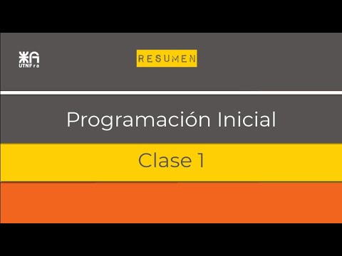 Programación Inicial - Clase 1