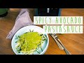 Spicy avocado pastasauce på Vitamix a2500 | vi laver sund pastasauce direkte i vores blender